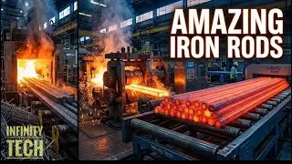 Amazing Iron Rod Manufacturing Process in Factory | Full Production | Infinity Tech