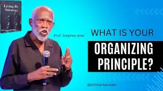 Organizing Principle for Success: Insights from Prof. Stephen Adei's 'Living by Strategy #strategic