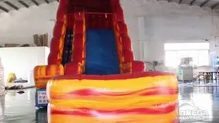 18FT Volcano Lava Falls Inflatable Water Slide
