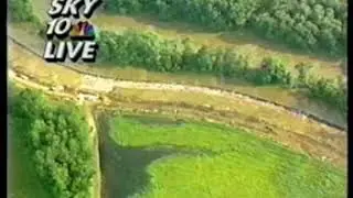 Tom Vodak - WGEM TV Helicopter Live Shot - Mississippi River Flood of 1993