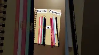Crayola vs Prisma color colored pencils Cheap vs. expensive art