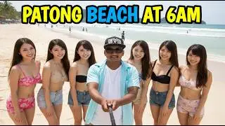 Patong Beach Sunrise Walk | Exploring South Freedom Beach Phuket Thailand