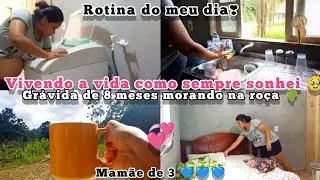 💞Rotina Real De Uma Mãe de Dois e Grávida Pela 3° Vez💞 Amo a Vida Na Roça| Rotina Diária❤️ Mãe De 3🩵