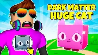 DARK MATTER HUGE CAT ЗА ОДИН КЛИК В PET SIMULATOR X В РОБЛОКС! ROBLOX