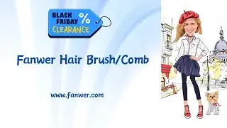 Long Reach Handled Comb and Hair Brush Set