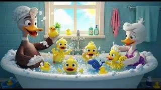 Duck Family Bath Time 🛁🦆 | Nursery Rhymes & Kids Songs
