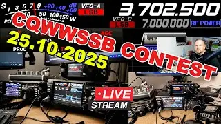 CQ WW SSB Contest 2025 LIVE #100 🔴 | Największe zawody kr&oacute;tkofalarskie na świecie! | 25-26.10.2025