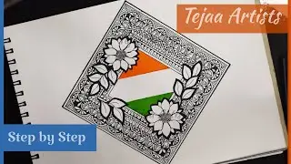 Independence Day  Drawing | Republic day Mandala Art | Incredible India | Republic day