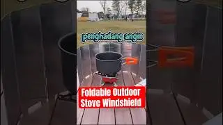 Foldable Outdoor Stove Windshield Camping Cooking Gas Stove #camping #campping #campingequipment