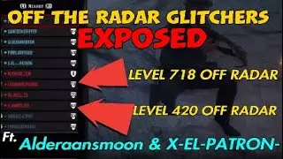 Off the radar glitchers exposed. Ft. Alderaansmoon & X-EL-PATRON-
