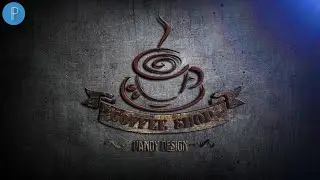 Coffee shop logo design on pixellab tutorial|Professional logo design|Vandy design