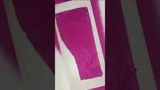 Velvet Trouser/Pant Cutting And Stitching | Shenil/Seneel Plazo/ Velvet Pant/शेनील पैंट, #ytshorts