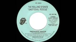 1980 Rolling Stones - Emotional Rescue (stereo radio promo 45--short version)