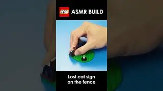 LEGO | Lost cat sign on the fence | Speed Build |ASMR