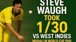 STEVE WAUGH| 1/30 VS WEST INDIES @ MOHALI IN 1996.