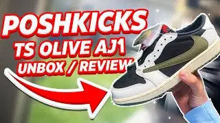 TRAVIS SCOTT AJ1 OLIVE | POSHKICKS | UNBOX / REVIEW |