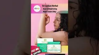 Acne & Brightening Night Cream | Sri Lankan Herbal | Natural Beauty