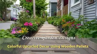 Creative Garden Designs: Colorful Upcycled Decor Using Wooden Pallets