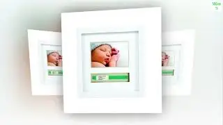 Pearhead Baby Hospital ID Bracelet Photo Frame, Newborn Baby Keepsake, Expecting Parents Gift, White