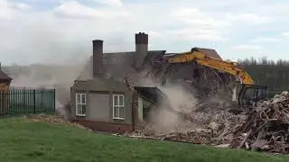 Welbeck Miners welfare being demolished