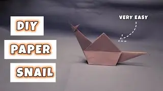 HOW TO MAKE A PAPER SNAIL | DIY PAPER SNAIL | PAPER CRAFT TUTORIAL