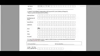 How to Fill VFS Courier form || Passport Submission ||   Canada