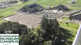 Fly over view of Evergreen Aviation & Space Museum