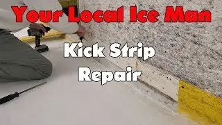 Ice Rink Kick Strip Repair
