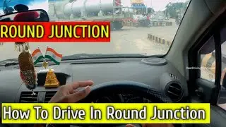How To Drive In Round Crossing Road| Round Circle| Driving In Round Junction Circles| RDT