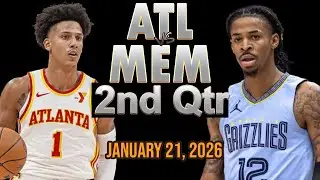 Atlanta Hawks vs Memphis Grizzlies 2nd Quarter Part 2 Highlight - JAN 21, 2026
