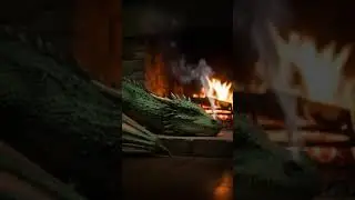 Sleeping Snoring Dragon by a Cozy Fire #snoringasmr #sleepsounds #dragons #cozy
