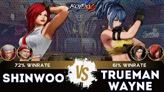 KOF XV ▰ SHINWOO (Billy/Vanessa/O.Yashiro) 🆚 TRUEMAN WAYNE (Leona/Iori/Kyo)🎞️Replay Match - 1/26