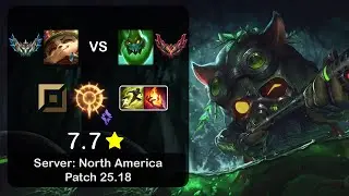 Teemo Top vs Zac - NA Challenger - Patch 25.18