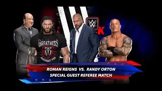 WWE 2K24 Roman Reigns VS Randy Orton Special Referee Match Best Gameplay PS5.
