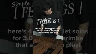 TWO MALLET solos that fit on 3 OCTAVE marimba! full videos on my channel ✨