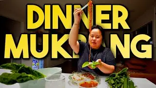 Pork Belly with Spicy Ramen Noodles Mukbang 먹방 Eating Show (Crunchy Wraps Big Bites) Dinner Recipe!