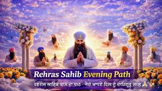 Rehras Sahib Evening Path | Evening Sikh Prayer for Peace & Positivity | Waheguru Ji Ka Khalsa