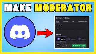 How To Make  Someone A  Moderator On  Discord - NEW UPDATE!
