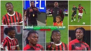 Rafael Leao Vs Liverpool 2024/25 / RARE CLIPS ● SCENEPACK 4K (No CC only TOPAZ)
