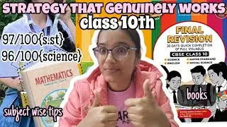 Subject wise strategy plan 📚|CLASS 10TH CBSE|guide by senior #cbse10thgrader #class10th 