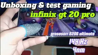 unboxing hp gaming infinix gt 20 pro dan test gaming coc dan ff