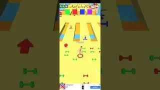 muscle race 3d #shorts