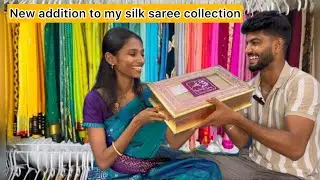 6 மாசத்துல இவ்வளவு பட்டு சேலை வாங்கி இருக்கேன்😅 உங்க favorite ah comment pannunga🤩#realitycouple