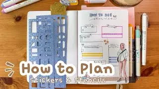 How to Plan Using Stencils & Stickers