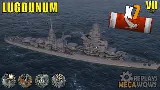 Battleship Lugdunum 7 Kills & 164k Damage | World of Warships Gameplay