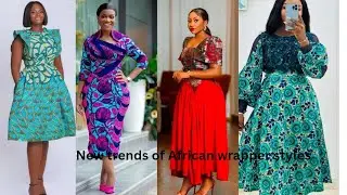 Latest designs of short maxi wrapper dress styles for beautiful ladies 
