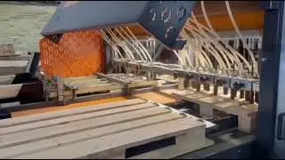 #Pallet #production line 360 pieces /hour. Carolex VDX 3600 fully automatic. Pallet making machine