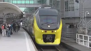 NS VIRM 9556 'Groene Trein' vertrekt van Amsterdam Centraal!