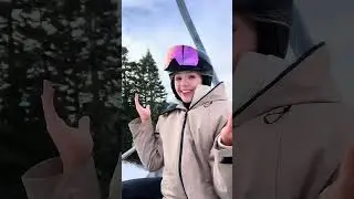 Snowboarding Fun with my Sis  #shorts