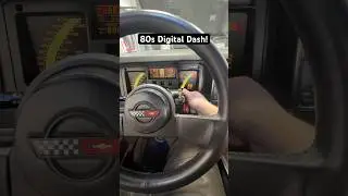 80s Corvette Insanely Cool Digital Dash! #cars #automotive #mechanic #autorepair #corvette